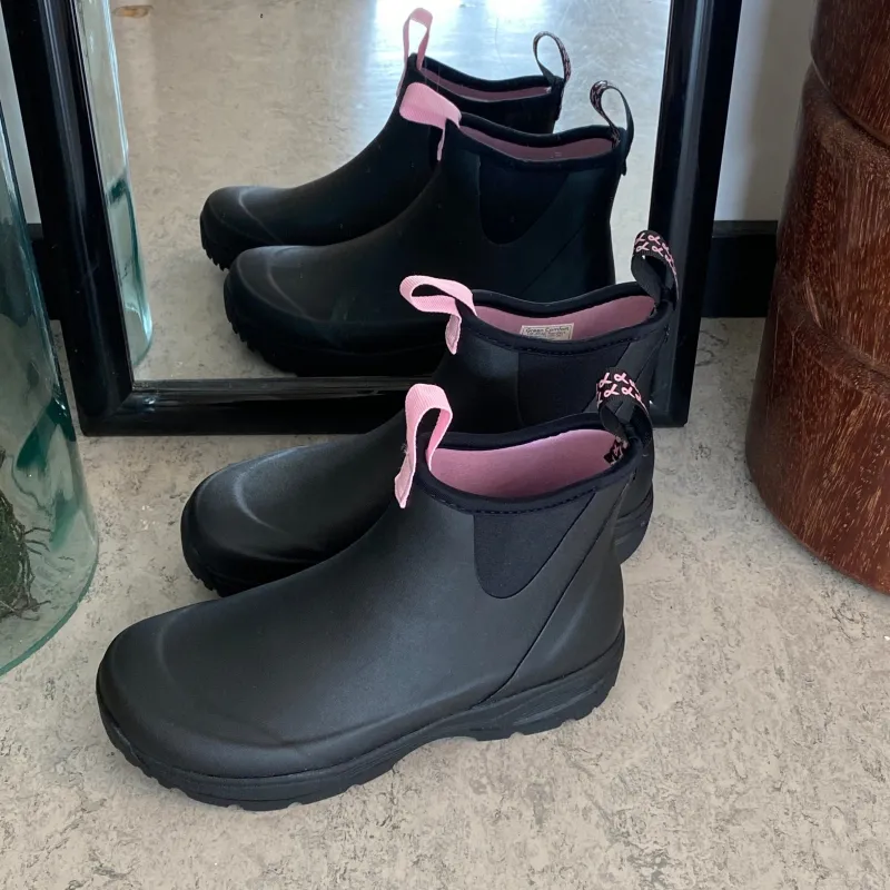 Green Comfort Gummistøvler|Kort Støvle Dame*gummistøvle med Støt Brysterne detaljer