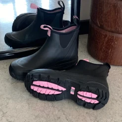 Green Comfort Gummistøvler|Kort Støvle Dame*gummistøvle med Støt Brysterne detaljer