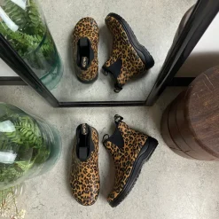 Green Comfort Gummistøvler|Sko Med Ekstra Svangstøtte*gummistøvle i leopardprint med svangstøtte