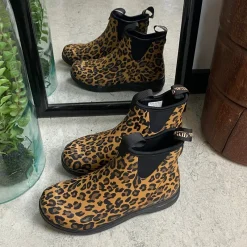 Green Comfort Gummistøvler|Sko Med Ekstra Svangstøtte*gummistøvle i leopardprint med svangstøtte