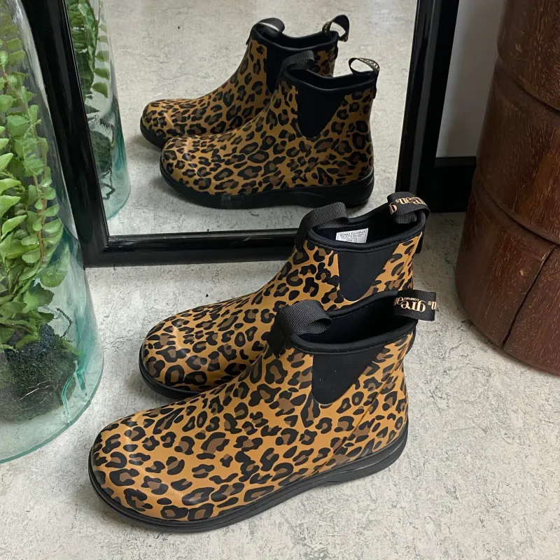 Green Comfort Gummistøvler|Sko Med Ekstra Svangstøtte*gummistøvle i leopardprint med svangstøtte