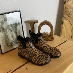 Green Comfort Gummistøvler|Sko Med Ekstra Svangstøtte*gummistøvle i leopardprint med svangstøtte