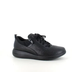 Green Comfort Stødabsorberende Sko|Sko Til Brede Fødder*sko i sort med bred pasform og lynlås