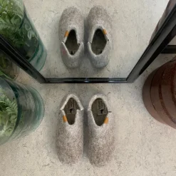 Green Comfort Leddegigt|Artrose - Slidgigt*uld hjemmesko med Støt Brysterne logo