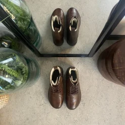 Green Comfort Vinterstøvler Damer|Overgangssko*vinterstøvle med uldfor i brun