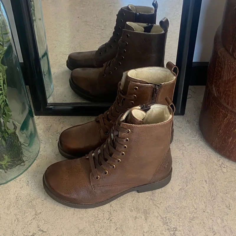 Green Comfort Vinterstøvler Damer|Overgangssko*vinterstøvle med uldfor i brun