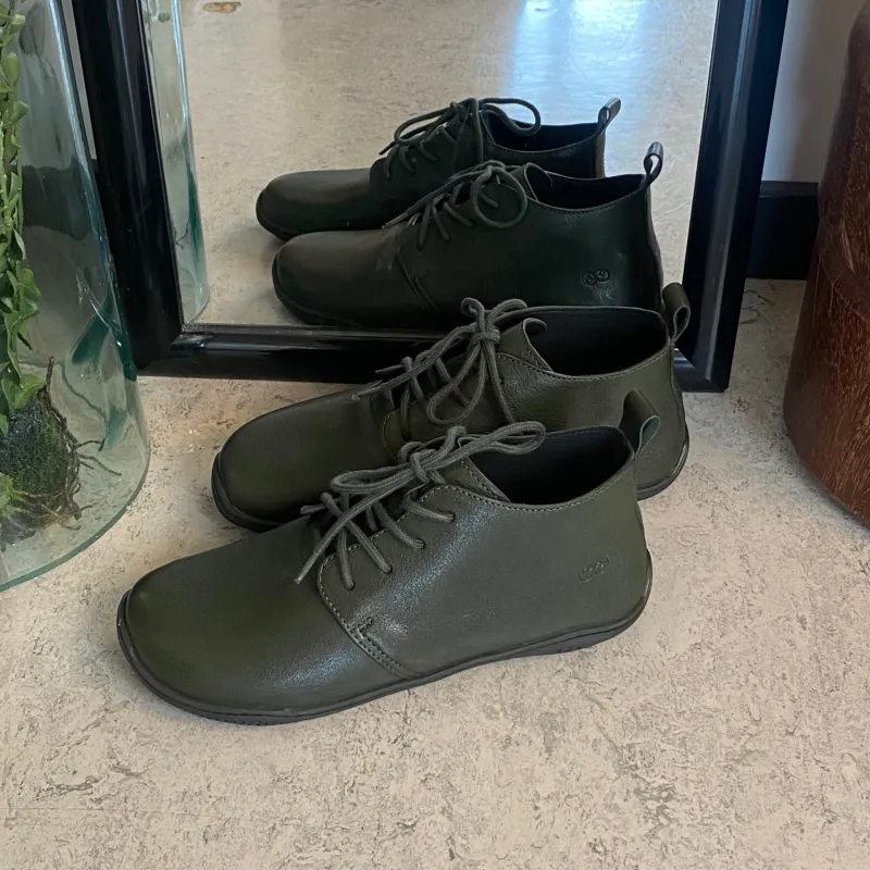 Green Comfort Sandaler Til Almindelige Fødder*Grøn barefodssko fra