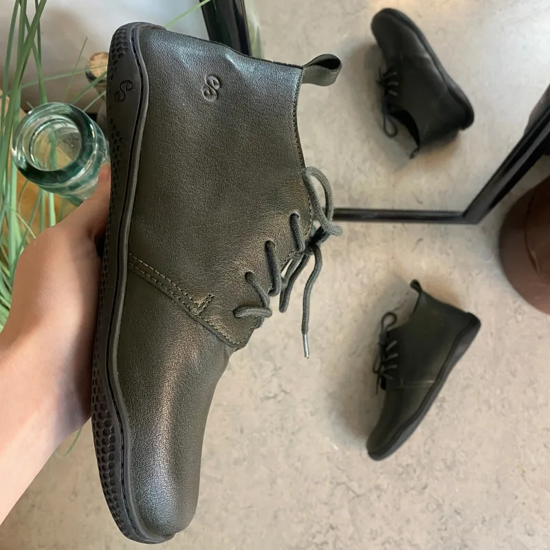 Green Comfort Sandaler Til Almindelige Fødder*Grøn barefodssko fra