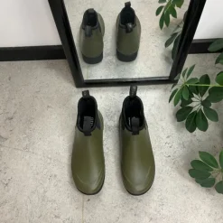 Green Comfort Overgangssko|Sko Til Brede Fødder Og Høj Vrist*Grøn luksus gummistøvle med svangstøtte fra