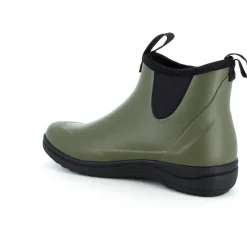 Green Comfort Overgangssko|Sko Til Brede Fødder Og Høj Vrist*Grøn luksus gummistøvle med svangstøtte fra