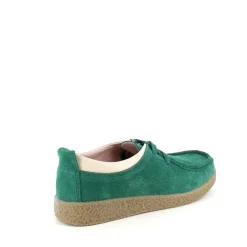 Sygeplejebutikken Sko På Tilbud*Grøn ruskindssko med rågummisål