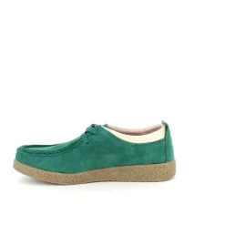 Sygeplejebutikken Sko På Tilbud*Grøn ruskindssko med rågummisål