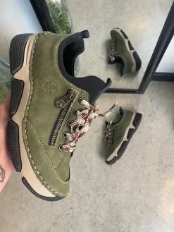 Rieker Knyster - Hallux Valgus|Hælsporer*Grøn sneakers fra med god stødabsorbering