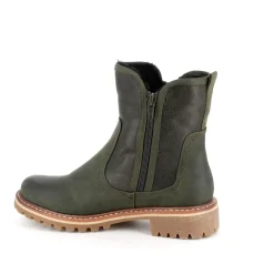 Sygeplejebutikken Sko På Tilbud*Grøn vinterstøvle med foer og smarte detaljer