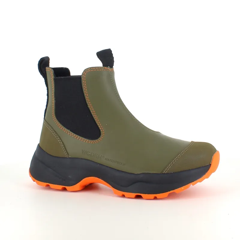 Woden Gummistøvler|Grønne Støvler*Grøn gummistøvle med svangstøtte