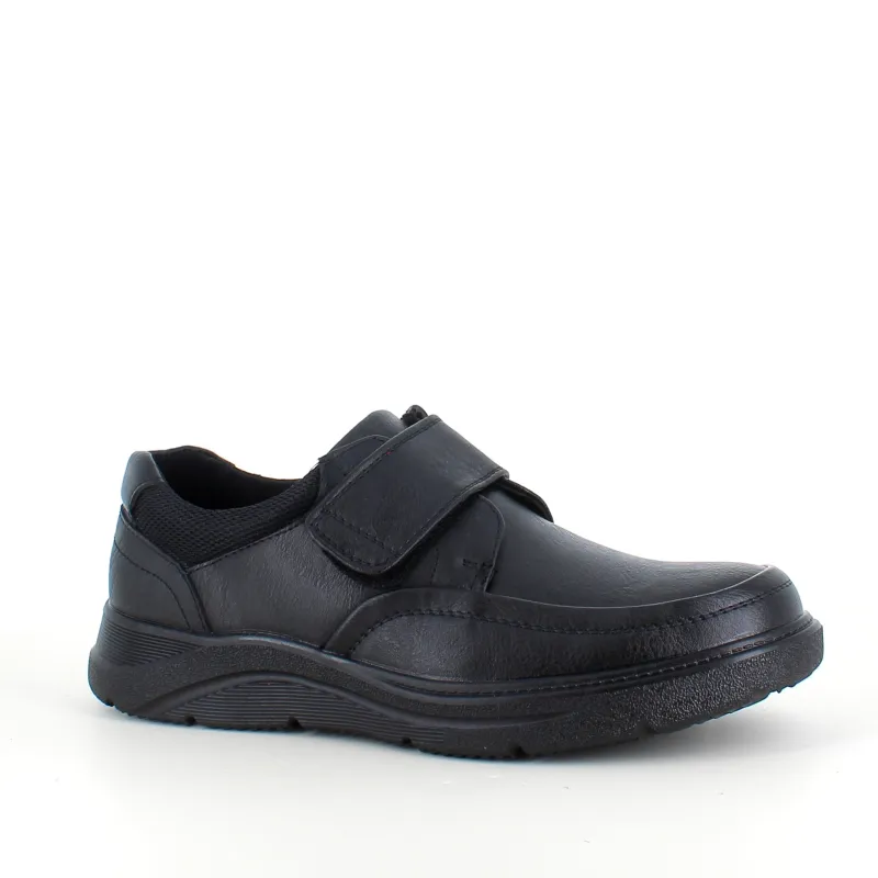 Sygeplejebutikken Herresko Og Sandaler|Herresko Og Sandaler*Herresko i sort PU med bred velcrolukning og robust TPR-sål