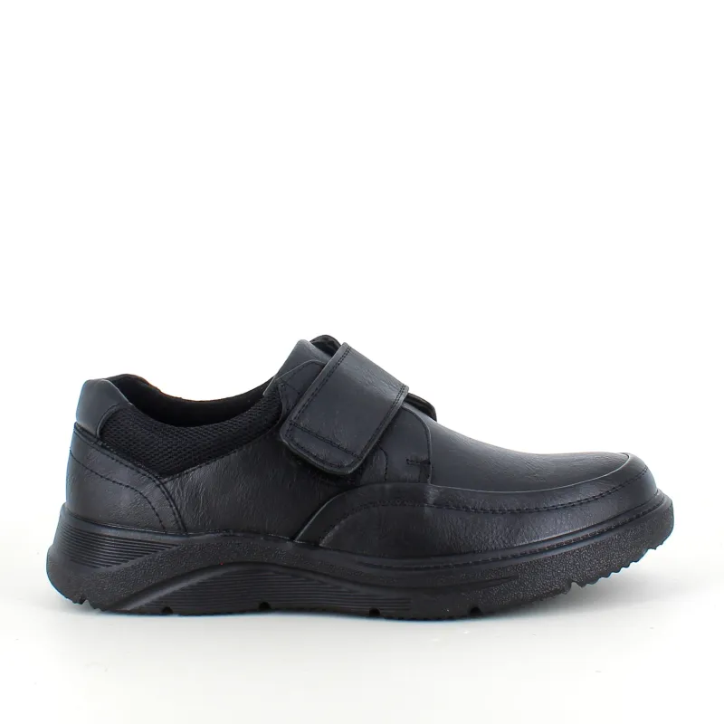 Sygeplejebutikken Herresko Og Sandaler|Herresko Og Sandaler*Herresko i sort PU med bred velcrolukning og robust TPR-sål