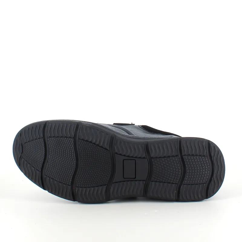 Sygeplejebutikken Herresko Og Sandaler|Herresko Og Sandaler*Herresko i sort PU med bred velcrolukning og robust TPR-sål