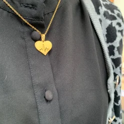 Sygeplejebutikken Gaver Til Sundhedspersonalet|Smykker*Hjerte halskæde i guldtone