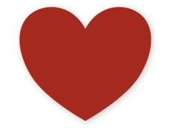 Sygeplejebutikken Navneskilte*Hjerte navneskilt med magnet på bagsiden
