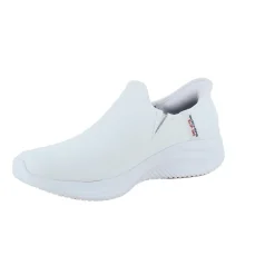Skechers Leddegigt|Hælsporer*Hvid skind slip-in sko fra