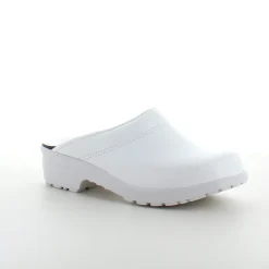Sygeplejebutikken Clogs|Træsko Dame Modeller*Hvid skind træsko uden kap
