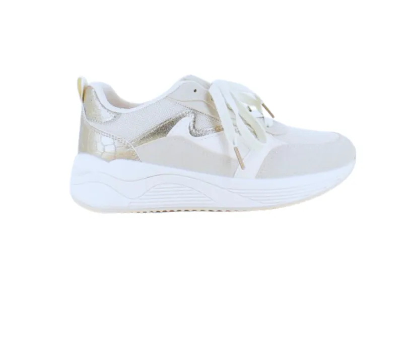 Sygeplejebutikken Sko På Tilbud*Hvid sommersko med sølv effekter