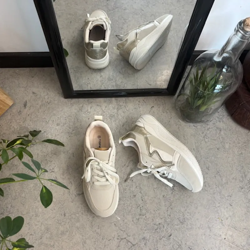 Sygeplejebutikken Sko På Tilbud*Hvid sommersko med sølv effekter