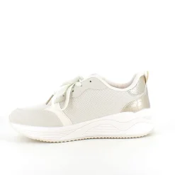 Sygeplejebutikken Sko På Tilbud*Hvid sommersko med sølv effekter