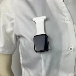 Sygeplejebutikken Silikonesygeplejeure|Gaver Til Sundhedspersonalet*Hvid sygeplejesilikone rem til Apple Watch