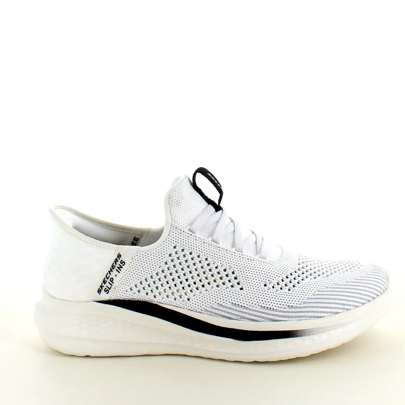 Skechers Sko På Tilbud*Hvide Slip-ins fra med svangstøtte