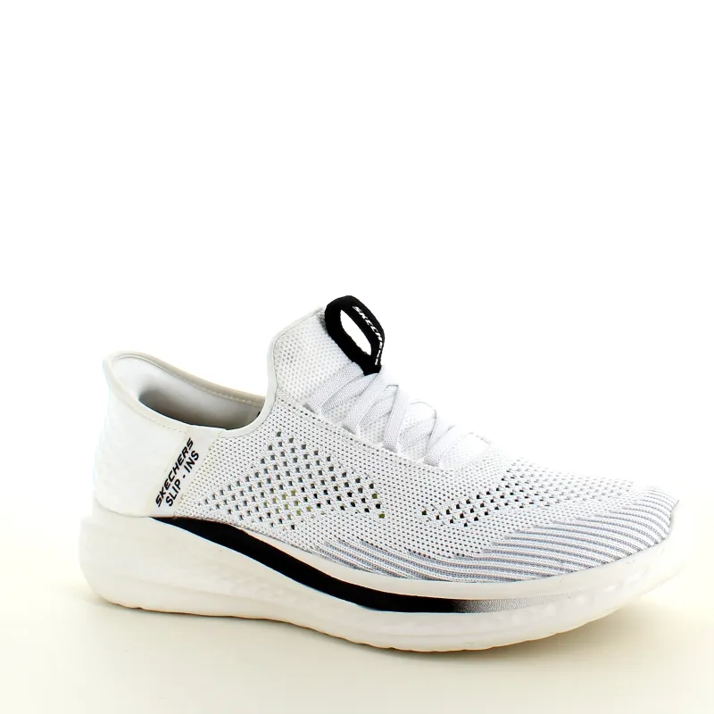 Skechers Sko På Tilbud*Hvide Slip-ins fra med svangstøtte