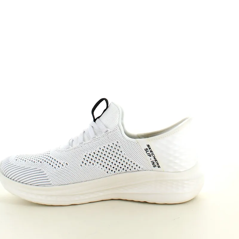 Skechers Sko På Tilbud*Hvide Slip-ins fra med svangstøtte