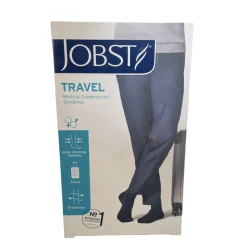 Jobst kompressionsstrømper Støttestrømper|Kompresionsstrømper Alle*Jobst rejsestrømper i sort klasse 1 med tå