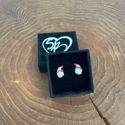 Sygeplejebutikken Smykker|Gaver Til Sundhedspersonalet*Julemand øreringe i sølvtone