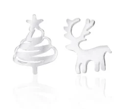 Sygeplejebutikken Gaver Til Sundhedspersonalet|Smykker*Juleøreringe i sølvtone