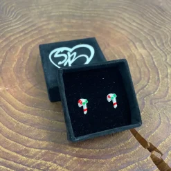 Sygeplejebutikken Gaver Til Sundhedspersonalet|Smykker*Julestok øreringe i sølvtone