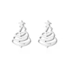 Sygeplejebutikken Gaver Til Sundhedspersonalet|Smykker*Juletræer øreringe i sølvtone