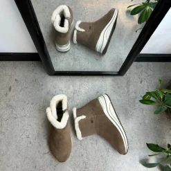 Remonte Kort Støvle Dame|Billige Vinter Støvler*Kort brun støvle med uldfoer og god bredde