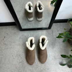 Remonte Kort Støvle Dame|Billige Vinter Støvler*Kort brun støvle med uldfoer og god bredde