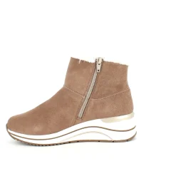 Remonte Kort Støvle Dame|Billige Vinter Støvler*Kort brun støvle med uldfoer og god bredde