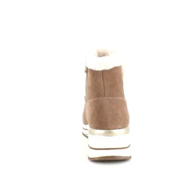 Remonte Kort Støvle Dame|Billige Vinter Støvler*Kort brun støvle med uldfoer og god bredde