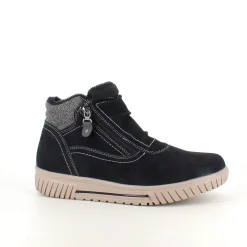 Sygeplejebutikken Kort Støvle Dame|Vinterstøvler Damer*Kort foret vinterstøvle i sort med dobbelt lynlås