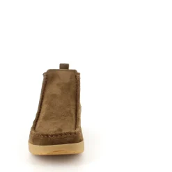 Nature Footwear Kort Støvle Dame|Grønne Støvler*Kort støvle fra Nature i blødt brunt ruskind.