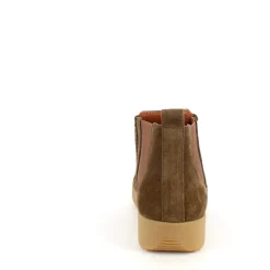 Nature Footwear Kort Støvle Dame|Grønne Støvler*Kort støvle fra Nature i blødt brunt ruskind.