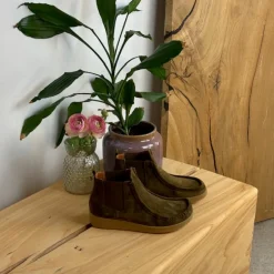 Nature Footwear Kort Støvle Dame|Grønne Støvler*Kort støvle fra Nature i blødt brunt ruskind.