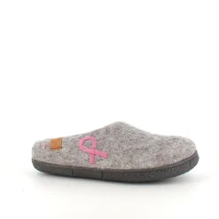 Green Comfort Hjemmesko|Sko Til Brede Fødder Og Høj Vrist*Lav uld hjemmesko med rågummisål og Støt Brysterne logo