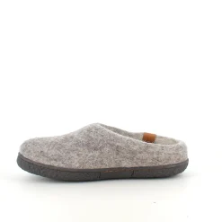 Green Comfort Hjemmesko|Sko Til Brede Fødder Og Høj Vrist*Lav uld hjemmesko med rågummisål og Støt Brysterne logo