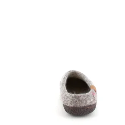 Green Comfort Hjemmesko|Overgangssko*Lav lys grå hjemmesko i uld med skridhæmmende såler fra