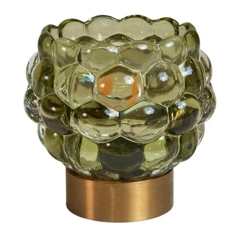 Speedtsberg Gaver Til Sundhedspersonalet*LED-lampe med bobler – Stilren belysning i grønt glas